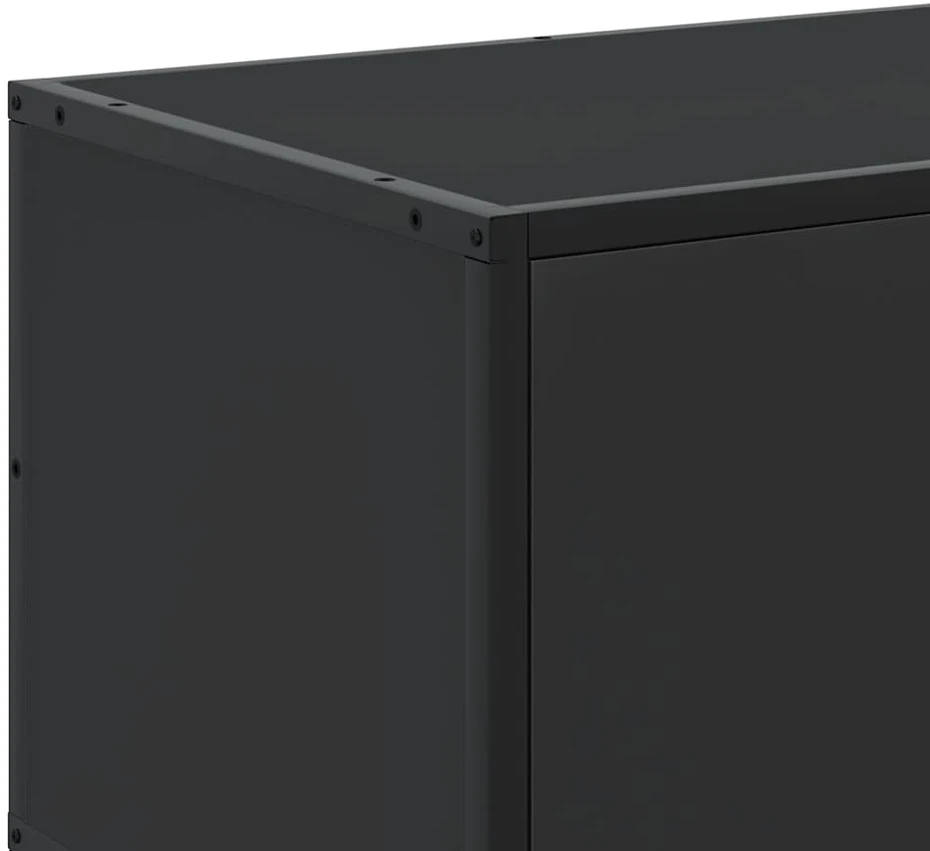 TV staliukas Televizoriaus spintelė, juoda, 120x35x41cm, mediena ir metalas