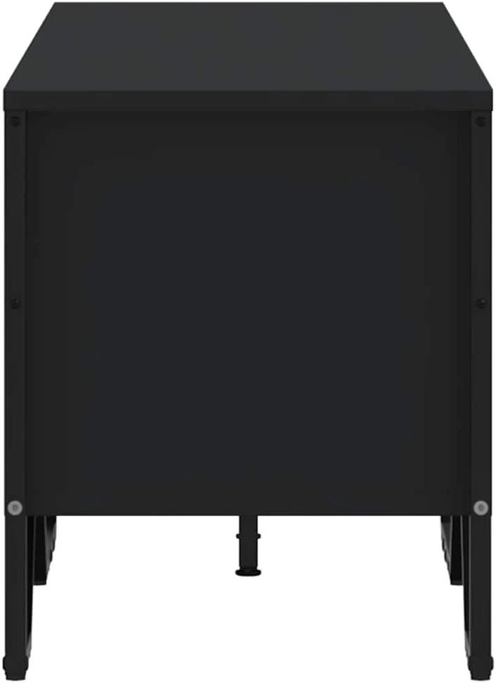 TV staliukas Televizoriaus spintelė, juoda, 122x34x41cm, apdirbta mediena