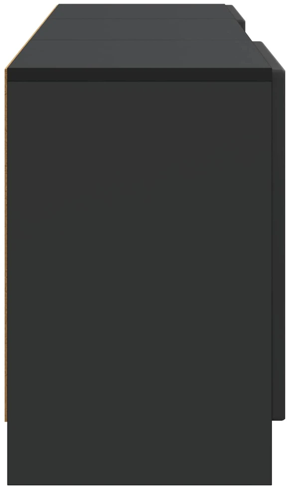 TV staliukas Televizoriaus spintelė Juoda 150 x 31 x 47 cm Apdirbta mediena