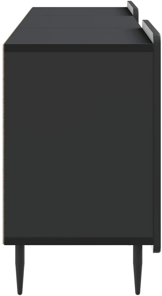 TV staliukas Televizoriaus spintelė Juoda 150 x 31 x 52 cm Apdirbta mediena