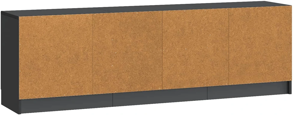 TV staliukas Televizoriaus spintelė Juoda 150 x 31 x 47 cm Apdirbta mediena