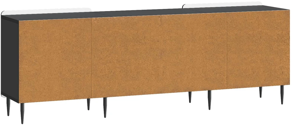 TV staliukas Televizoriaus spintelė Juoda 150 x 31 x 52 cm Apdirbta mediena