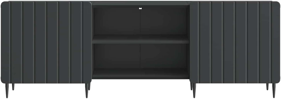 TV staliukas Televizoriaus spintelė Juoda 150 x 31 x 52 cm Apdirbta mediena