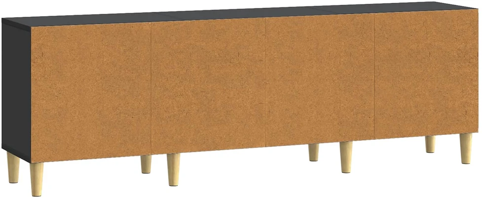 TV staliukas Televizoriaus spintelė Juoda 150 x 31 x 50 cm Apdirbta mediena