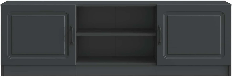 TV staliukas Televizoriaus spintelė Juoda 150 x 31 x 47 cm Apdirbta mediena