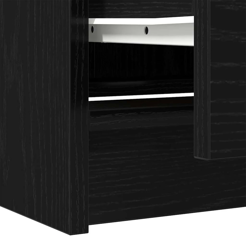 TV staliukas Televizoriaus spintelė, juoda, 40x35x54cm, apdirbta mediena