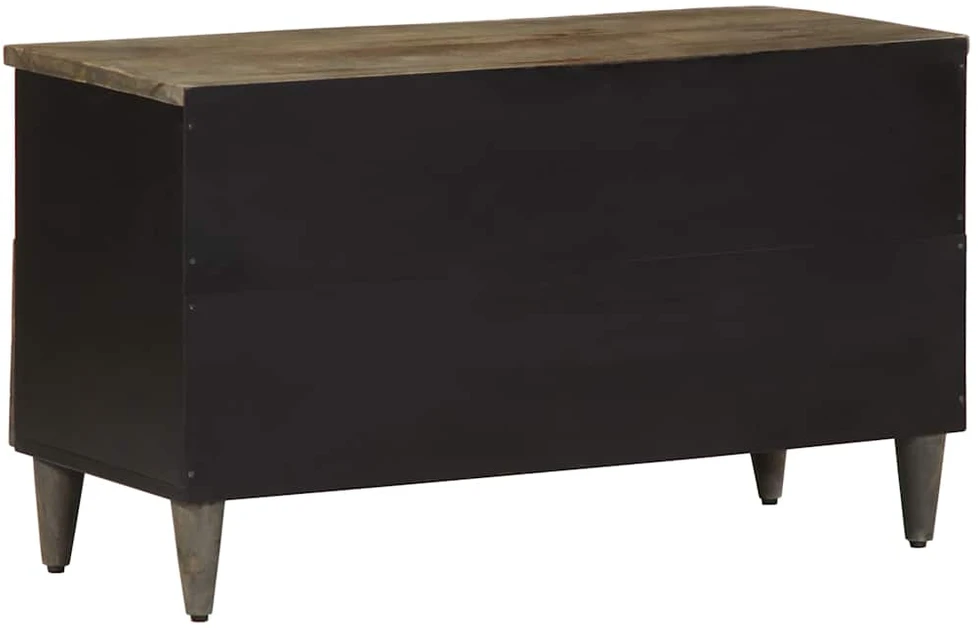 TV staliukas Televizoriaus spintelė, juoda, 80x33x46cm, mango masyvas