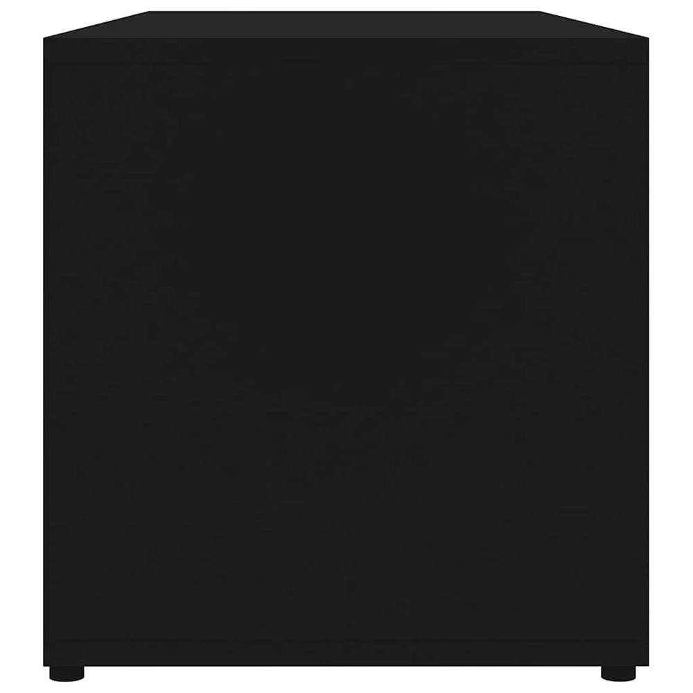 TV staliukas Televizoriaus spintelė, juoda, 80x34x36cm, apdirbta mediena
