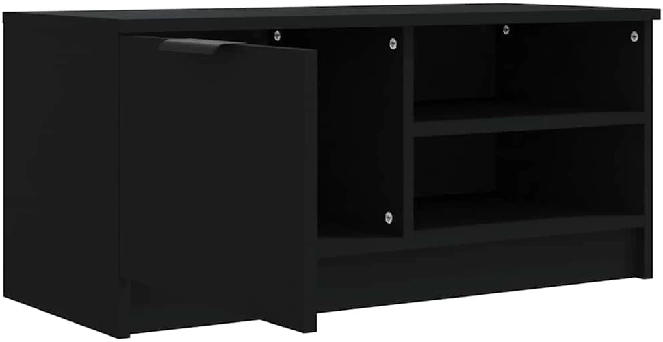 TV staliukas Televizoriaus spintelė, juoda, 80x35x36,5cm, apdirbta mediena