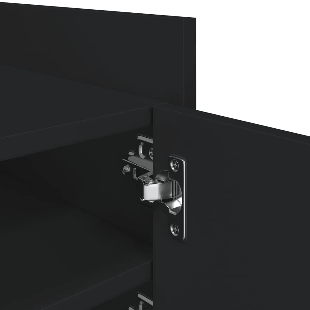 TV staliukas Televizoriaus spintelė, juoda, 80x35x40cm, apdirbta mediena