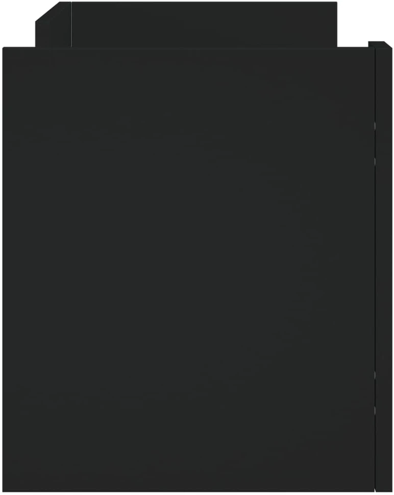 TV staliukas Televizoriaus spintelė, juoda, 80x35x40cm, apdirbta mediena