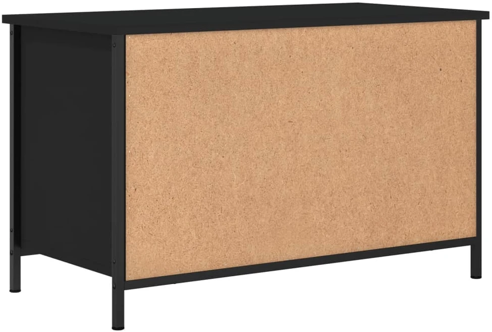 TV staliukas Televizoriaus spintelė, juoda, 80x40x50cm, apdirbta mediena