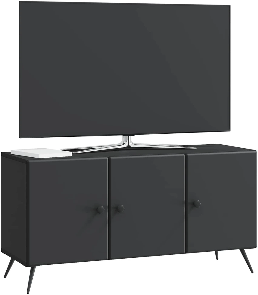 TV staliukas Televizoriaus spintelė Juoda 99 x 34,5 x 50 cm Apdirbta mediena
