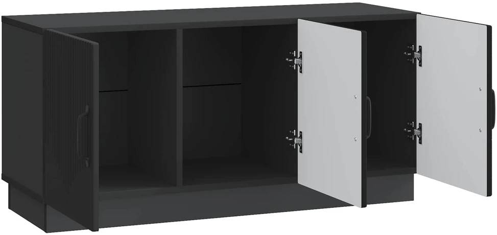 TV staliukas Televizoriaus spintelė Juoda 99 x 34,5 x 47 cm Apdirbta mediena
