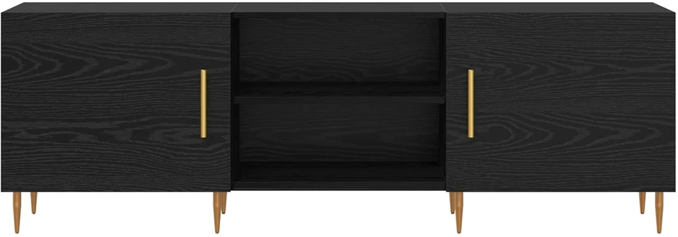 TV staliukas Televizoriaus spintelė 150 x 30 x 50 cm juoda ąžuolo