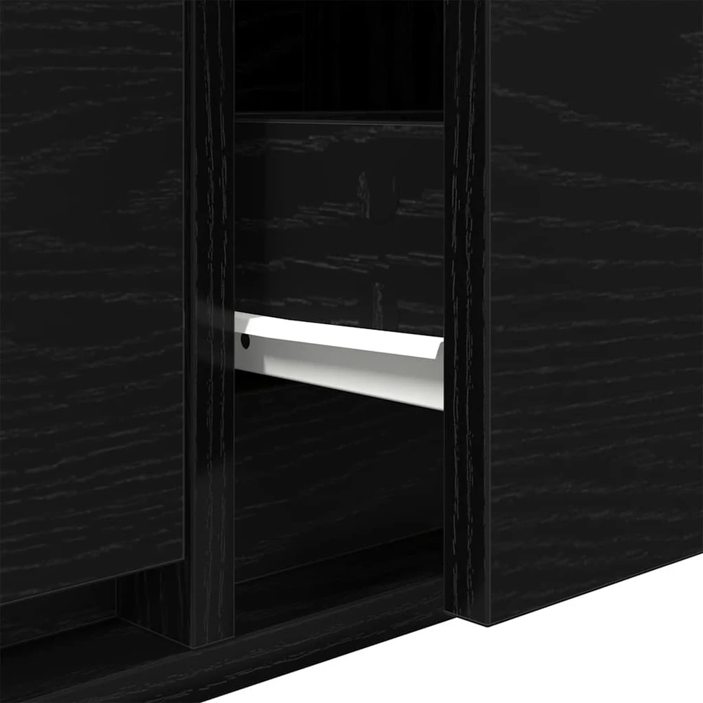 TV staliukas Televizoriaus spintelė, juodas ąžuolas, 60x31x25,5 cm, mediena