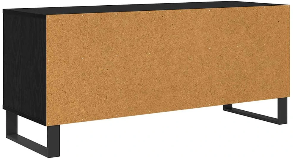 TV staliukas Televizoriaus spintelė Juodas ąžuolas 100 x 34,5 x 44,5 cm