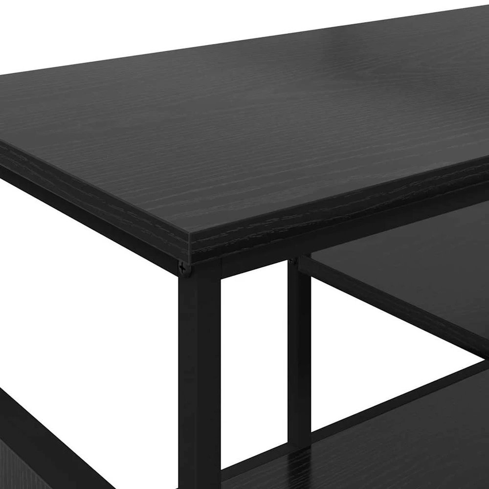 TV staliukas Televizoriaus spintelė Juodas ąžuolas 100 x 35 x 45 cm