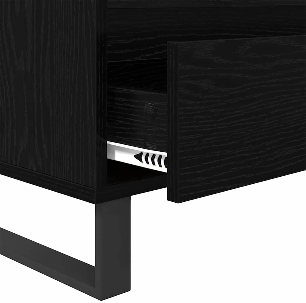 TV staliukas Televizoriaus spintelė Juodas ąžuolas 100 x 34,5 x 44,5 cm
