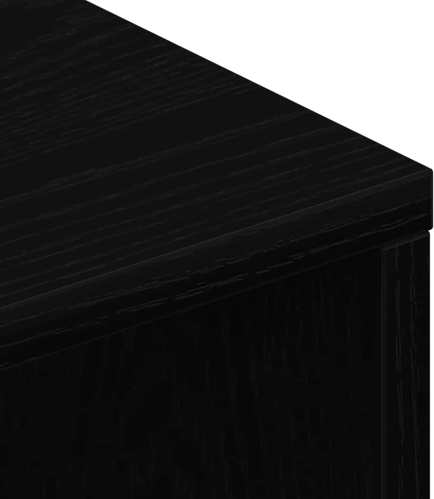 TV staliukas televizoriaus spintelė juodas ąžuolas 100x40x40 cm