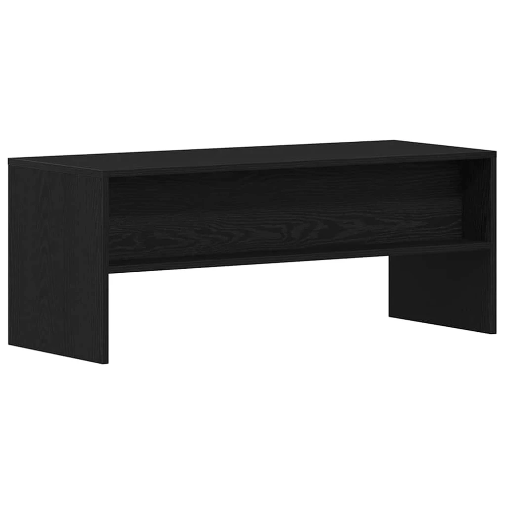 TV staliukas televizoriaus spintelė juodas ąžuolas 100x40x40 cm