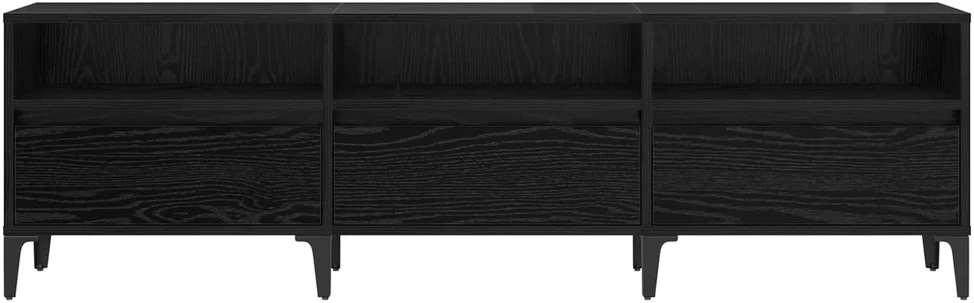 TV staliukas Televizoriaus spintelė Juodas ąžuolas 150 x 30 x 45 cm