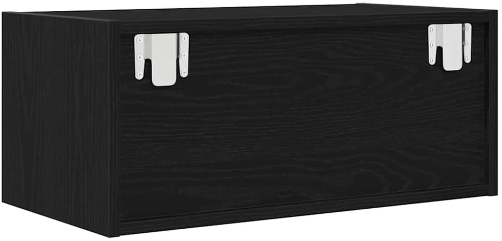 TV staliukas Televizoriaus spintelė, juodas ąžuolas, 60x31x25,5 cm, mediena