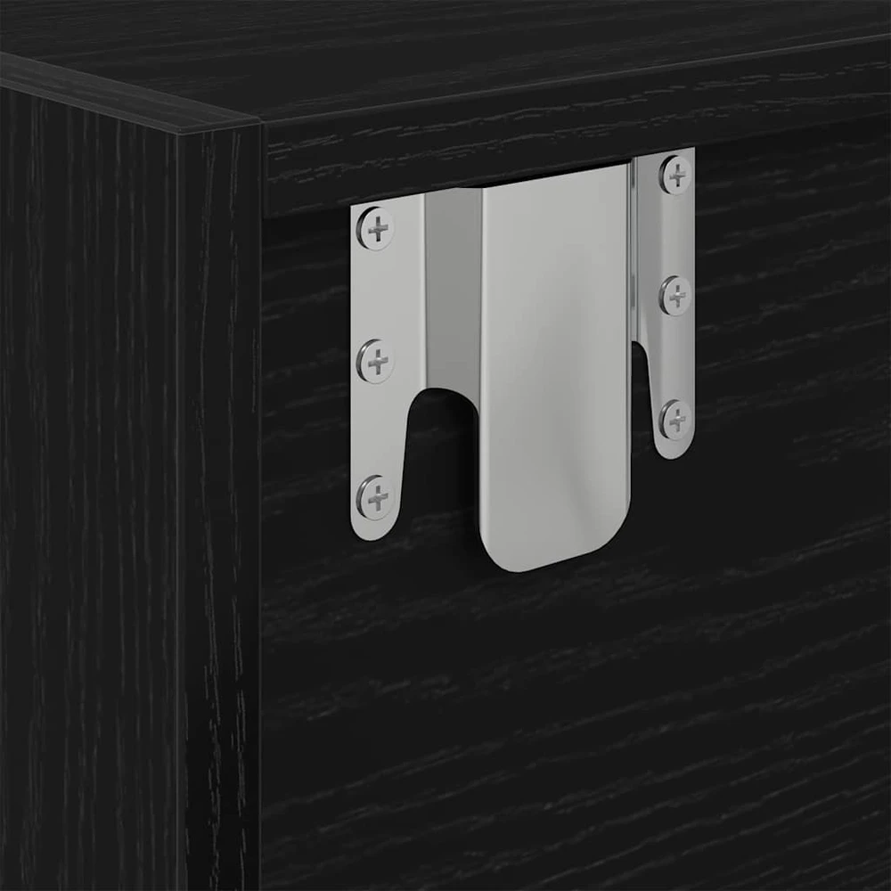 TV staliukas Televizoriaus spintelė, juodas ąžuolas, 60x31x25,5 cm, mediena