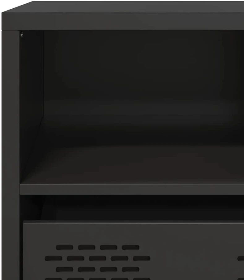 TV staliukas Televizoriaus spintelė, juodos, 68x39x43,5cm, plienas
