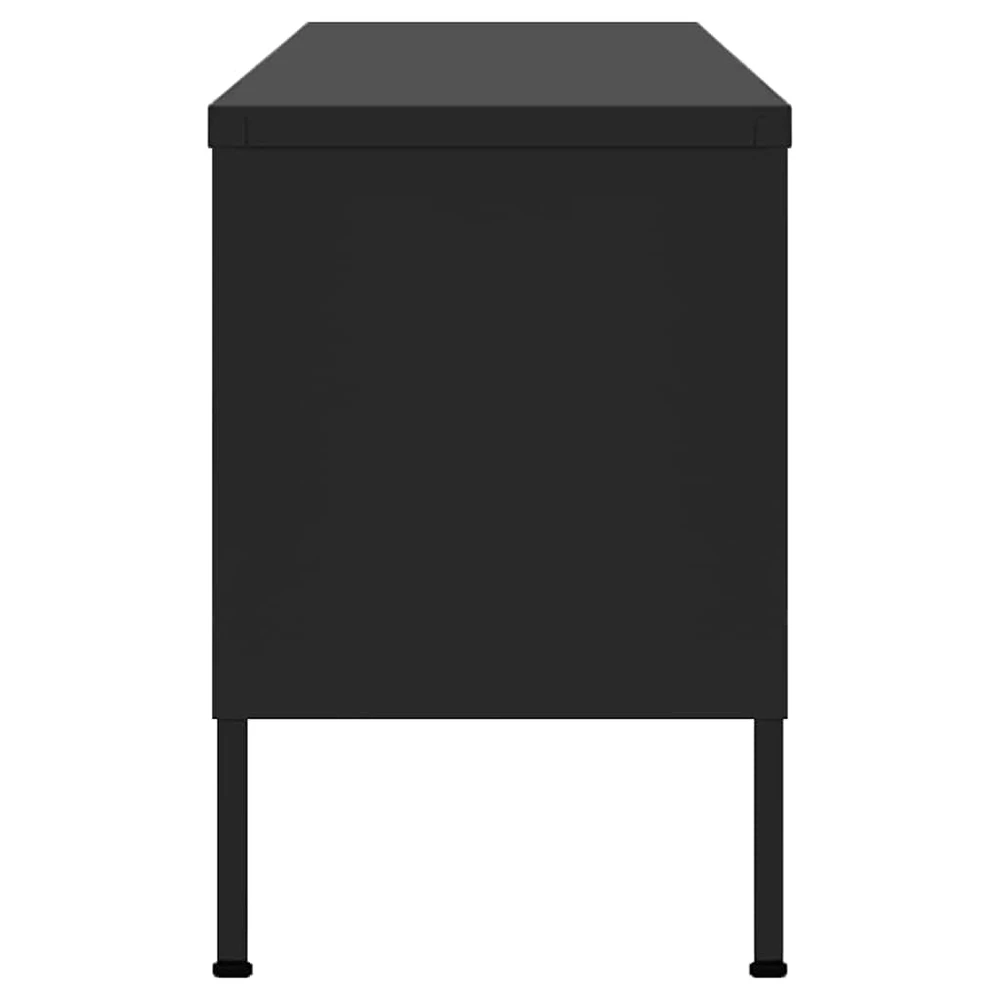 TV staliukas Televizoriaus spintelė, juodos spalvos, 105x35x50cm, plienas