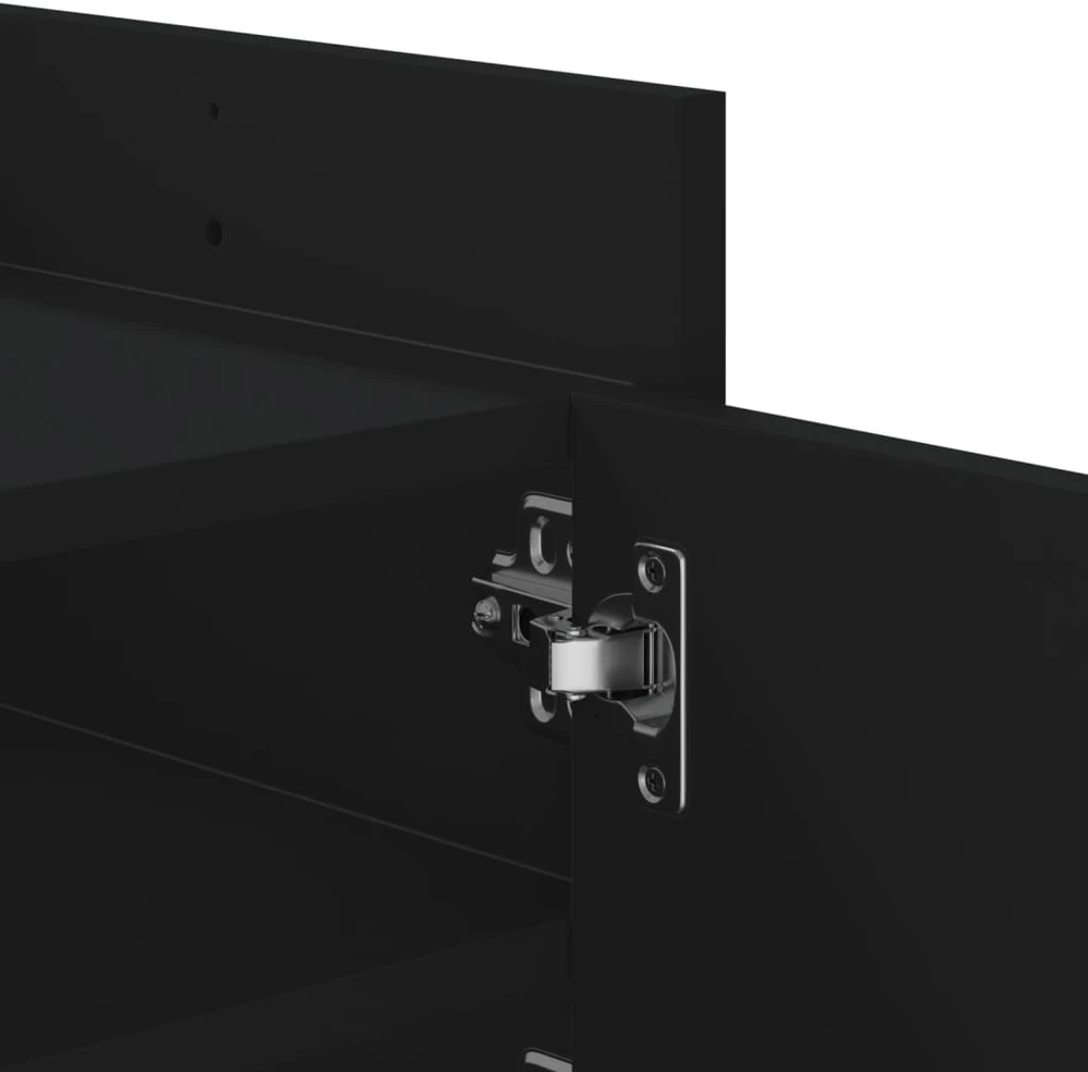 TV staliukas Televizoriaus spintelė, juodos spalvos, 100x35x40cm, mediena
