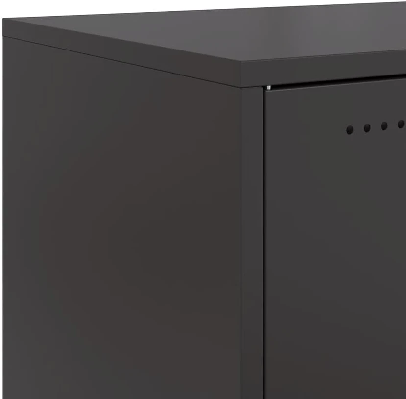 TV staliukas Televizoriaus spintelė, juodos spalvos, 68x39x43,5cm, plienas