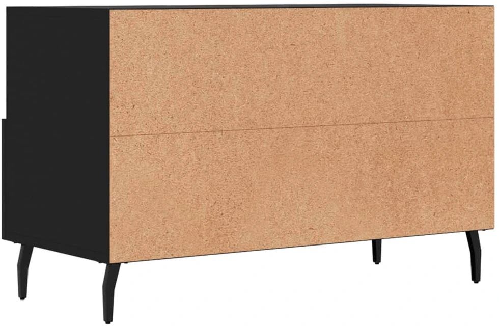 TV staliukas Televizoriaus spintelė, juodos spalvos, 80x36x50cm, mediena