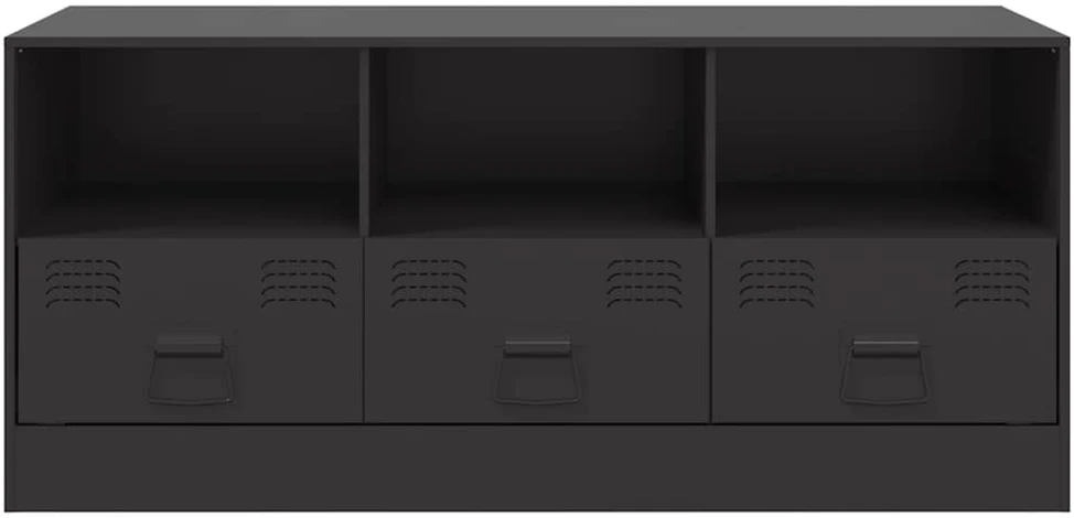 TV staliukas Televizoriaus spintelė, juodos spalvos, 99x39x44cm, plienas
