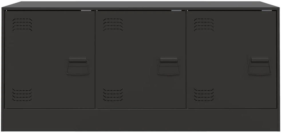 TV staliukas Televizoriaus spintelė, juodos spalvos, 99x39x44cm, plienas