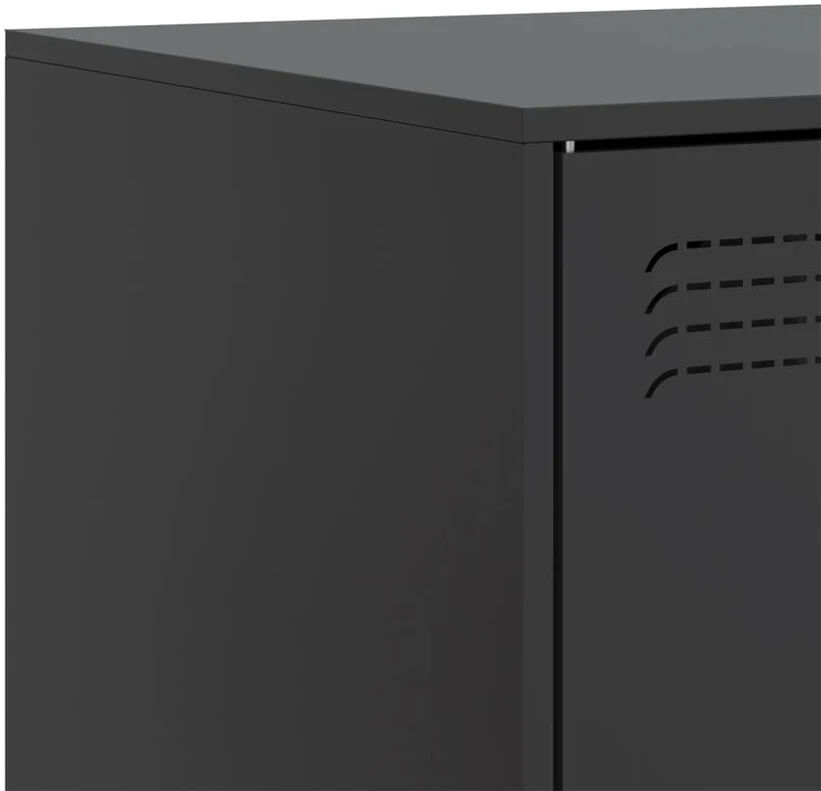 TV staliukas Televizoriaus spintelė, juodos spalvos, 99x39x44cm, plienas
