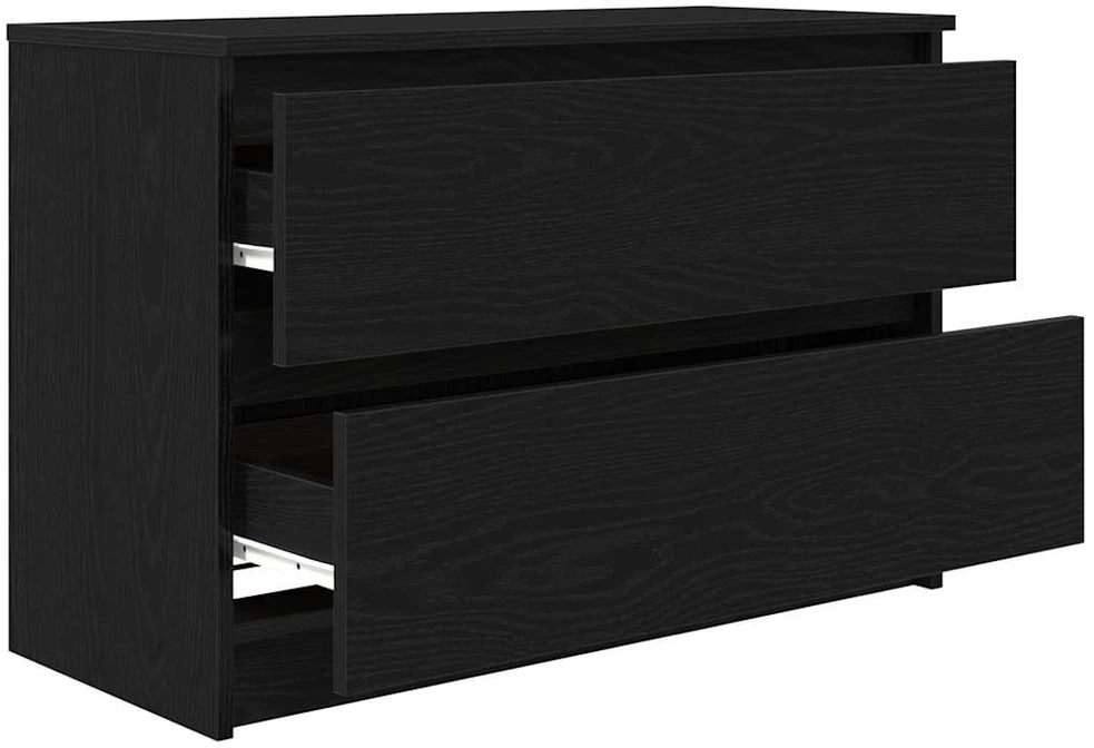 TV staliukas Televizoriaus spintelė, juodos spalvos, 80x35x54 cm, mediena