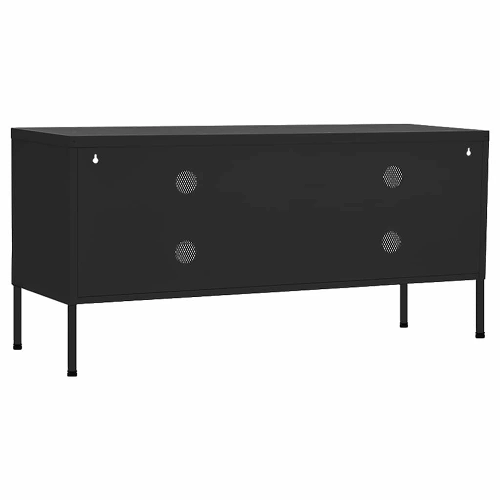 TV staliukas Televizoriaus spintelė, juodos spalvos, 105x35x50cm, plienas