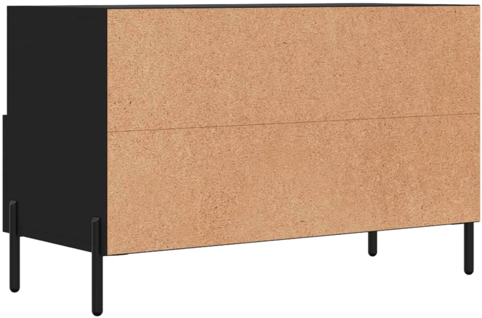 TV staliukas Televizoriaus spintelė, juodos spalvos, 80x36x50cm, mediena