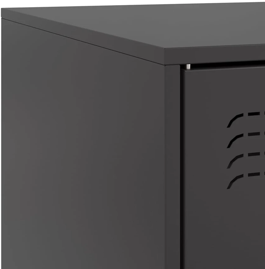 TV staliukas Televizoriaus spintelė, juodos spalvos, 99x39x44cm, plienas