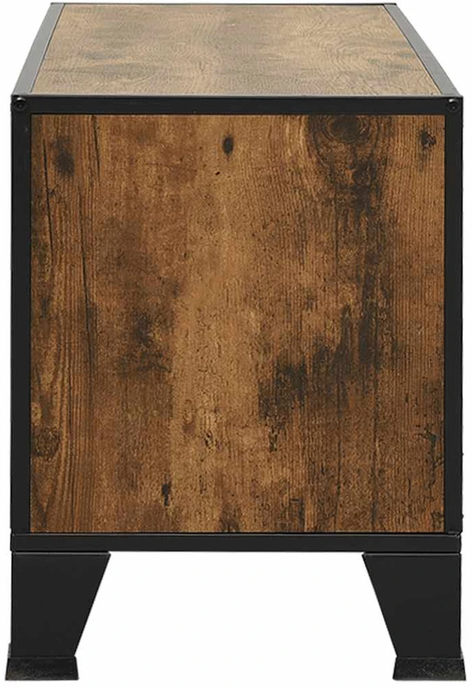 TV staliukas Televizoriaus spintelė, kaimiška ruda, 105x36x47cm, metalas/MDF