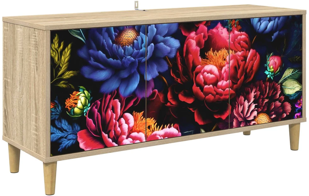 TV staliukas Televizoriaus spintelė KIEL 102 x 33 x 50 cm Sonoma ąžuolo