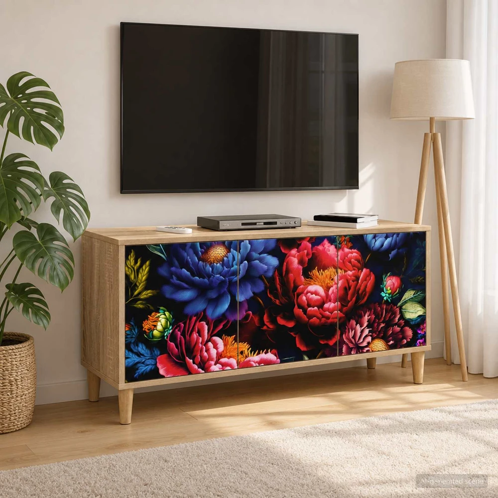 TV staliukas Televizoriaus spintelė KIEL 102 x 33 x 50 cm Sonoma ąžuolo