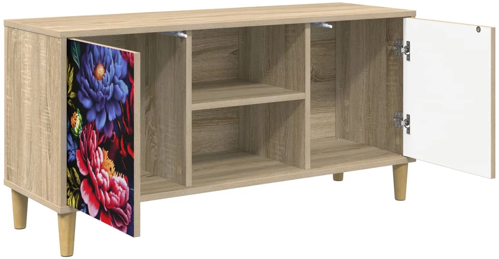 TV staliukas Televizoriaus spintelė KIEL 102 x 33 x 50 cm Sonoma ąžuolo