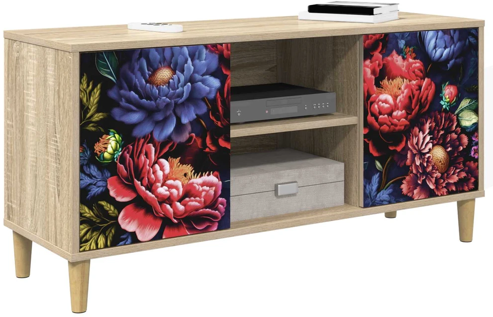 TV staliukas Televizoriaus spintelė KIEL 102 x 33 x 50 cm Sonoma ąžuolo