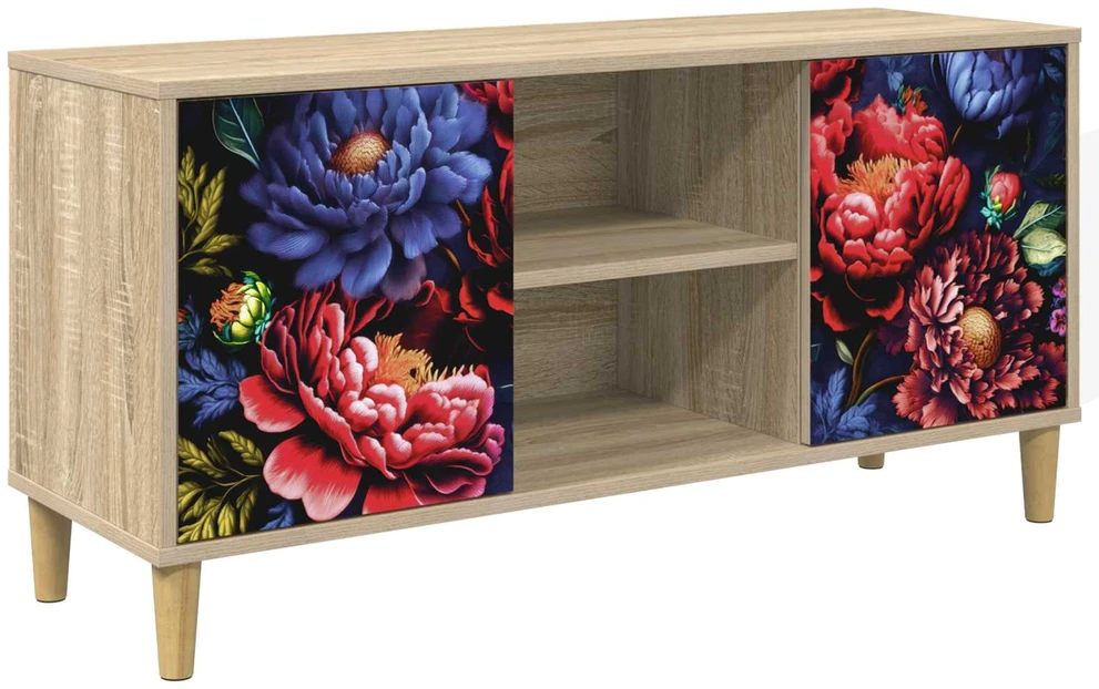 TV staliukas Televizoriaus spintelė KIEL 102 x 33 x 50 cm Sonoma ąžuolo