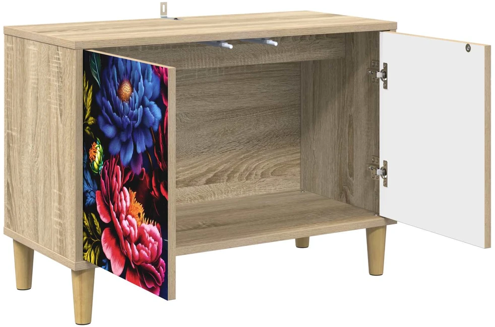 TV staliukas Televizoriaus spintelė KIEL 69 x 33 x 50 cm Sonoma ąžuolo