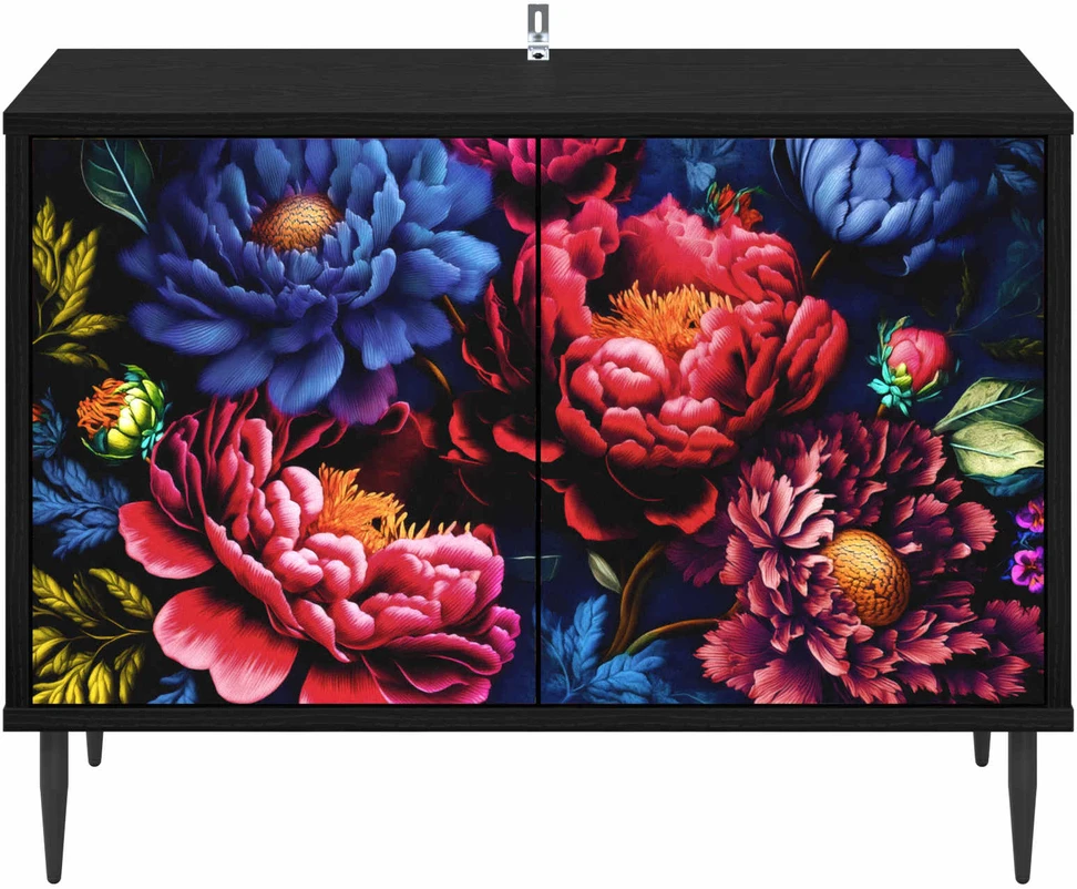 TV staliukas Televizoriaus spintelė KIEL 69 x 33 x 50,5 cm Juodojo ąžuolo