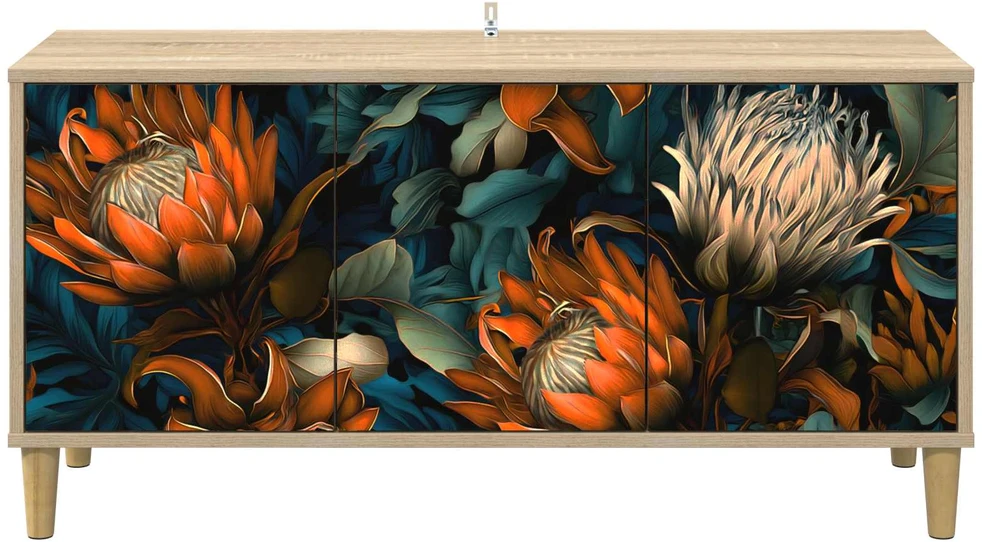 TV staliukas Televizoriaus spintelė LOCHEM 102 x 33 x 50 cm Sonoma ąžuolo