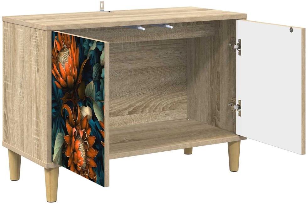TV staliukas Televizoriaus spintelė LOCHEM 69 x 33 x 50 cm Sonoma ąžuolo